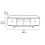 BDI Marina 8729-2 Gloss white